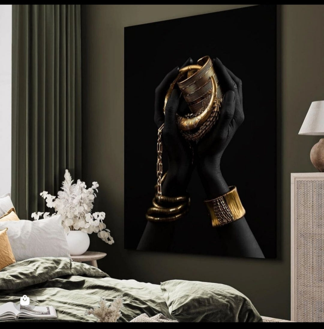 Black and gold