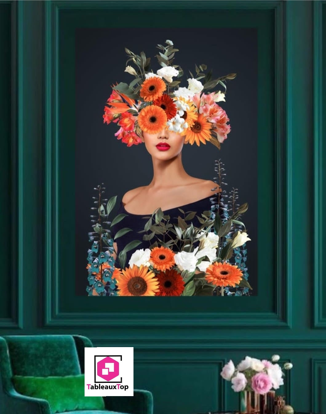 Rose head woman