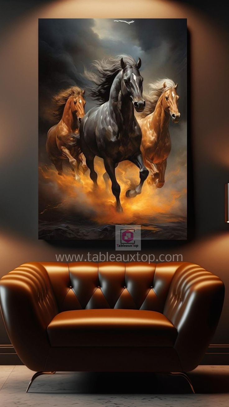 Horses wall art