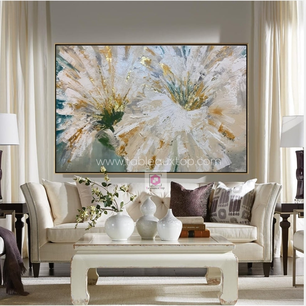 Flower wall art
