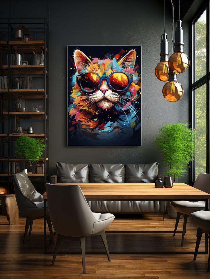 Colorful cat