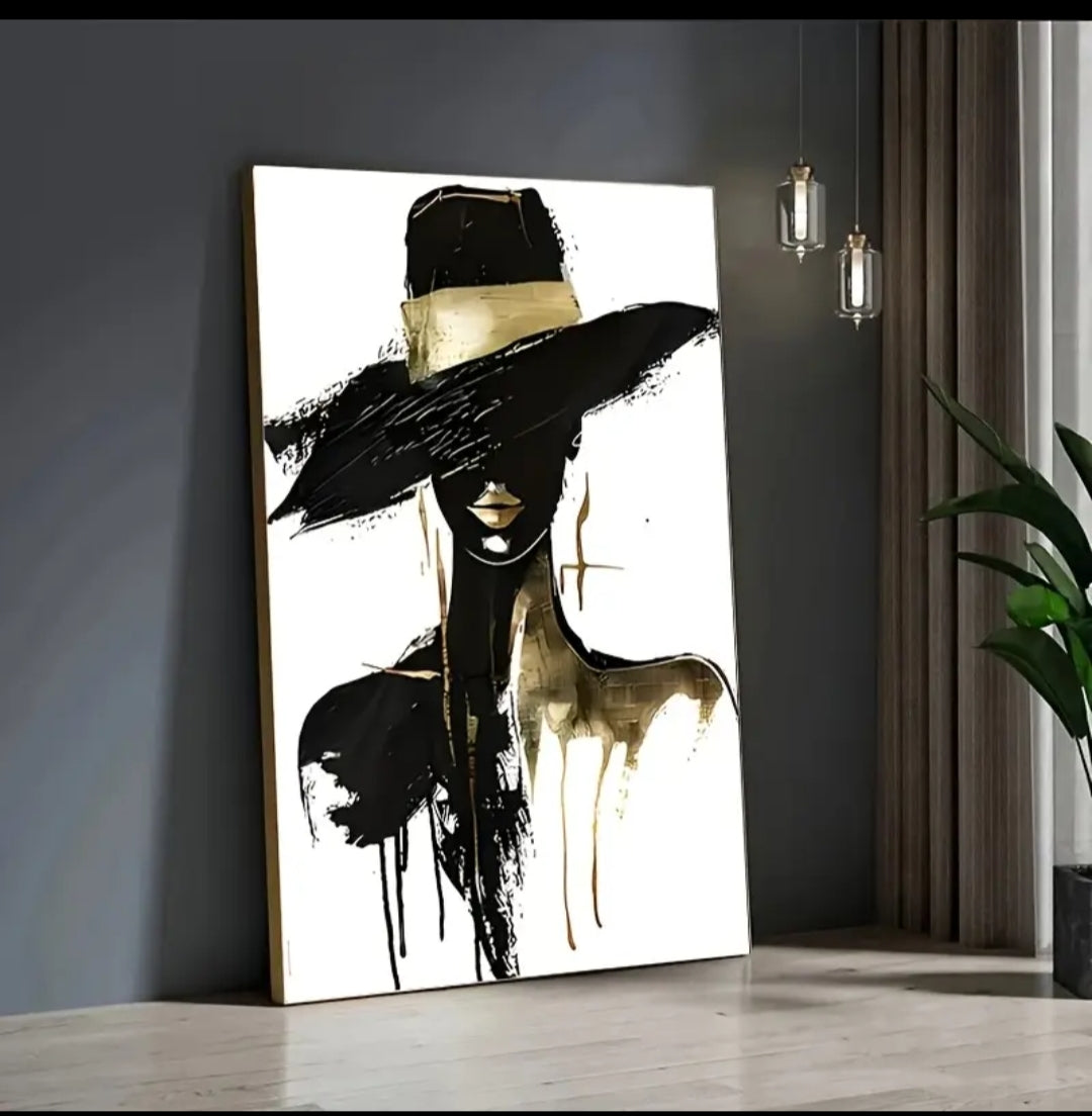 Tableau portrait féminin