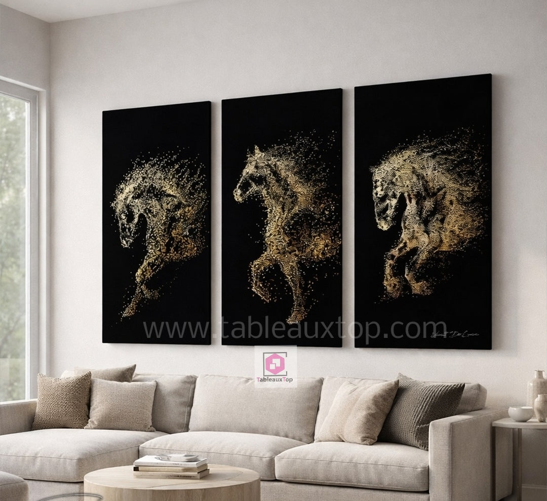 Golden horses