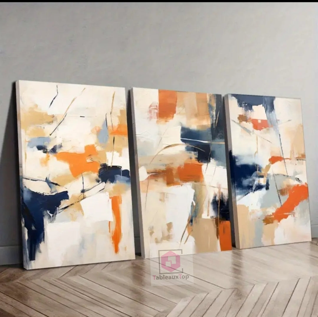 Trois pièces abstrait