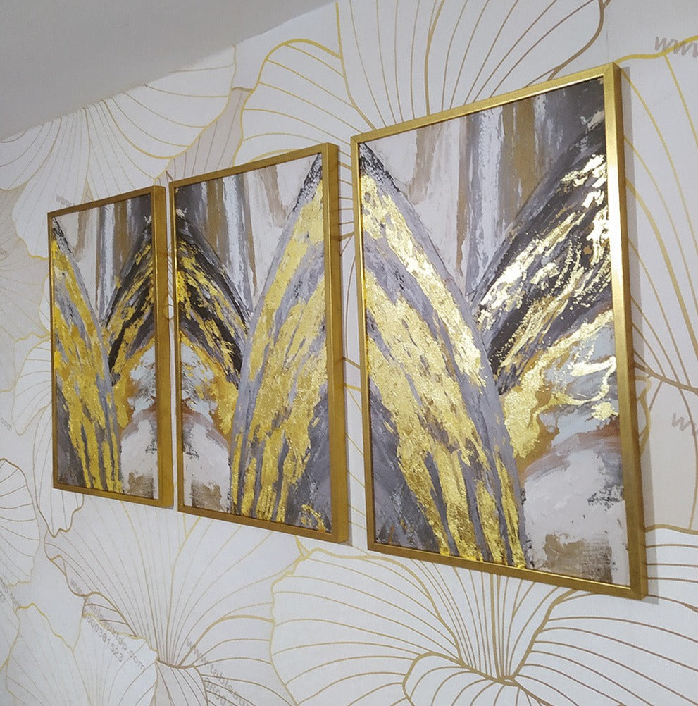 tableaux abstraits marron beige