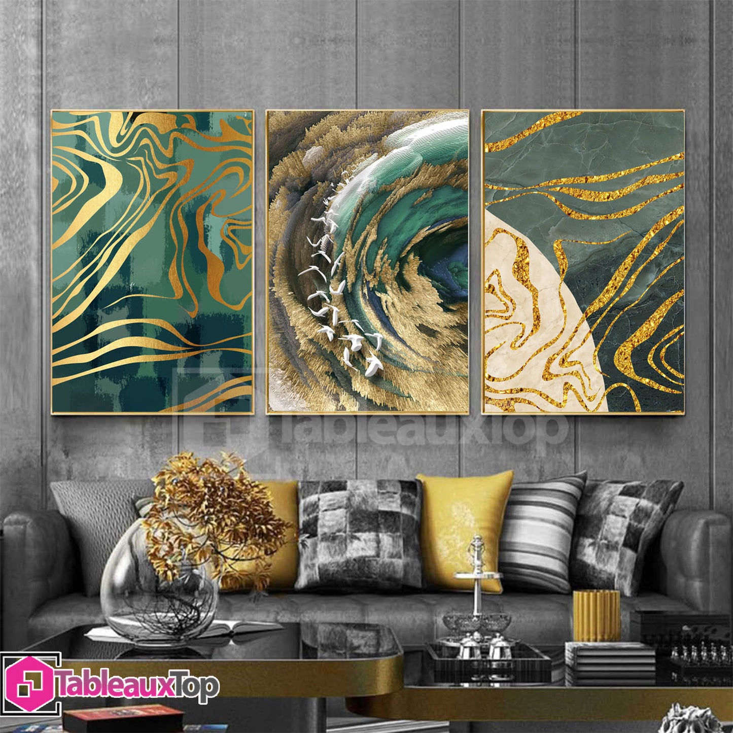 Tableaux modernes vert