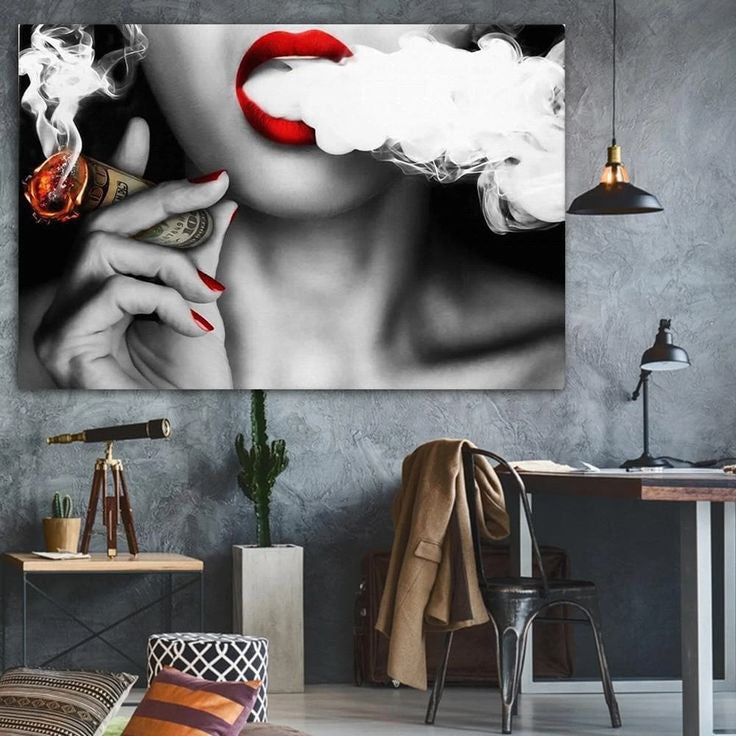 Femme fumeuse