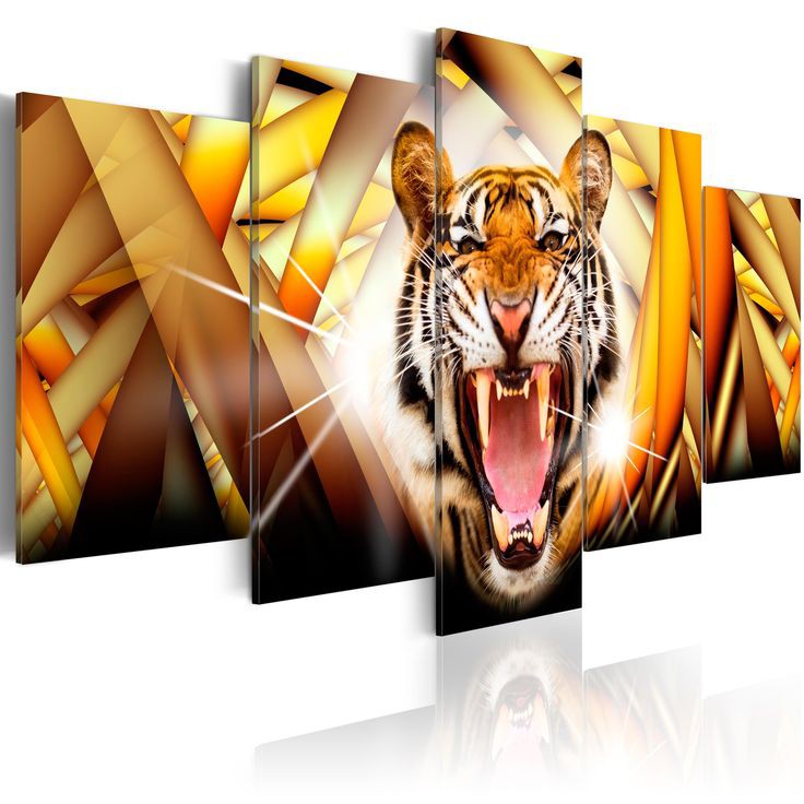tableau lion