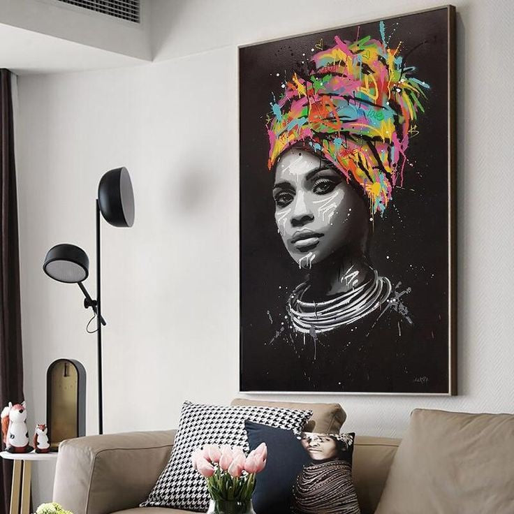 tableau femme africaine