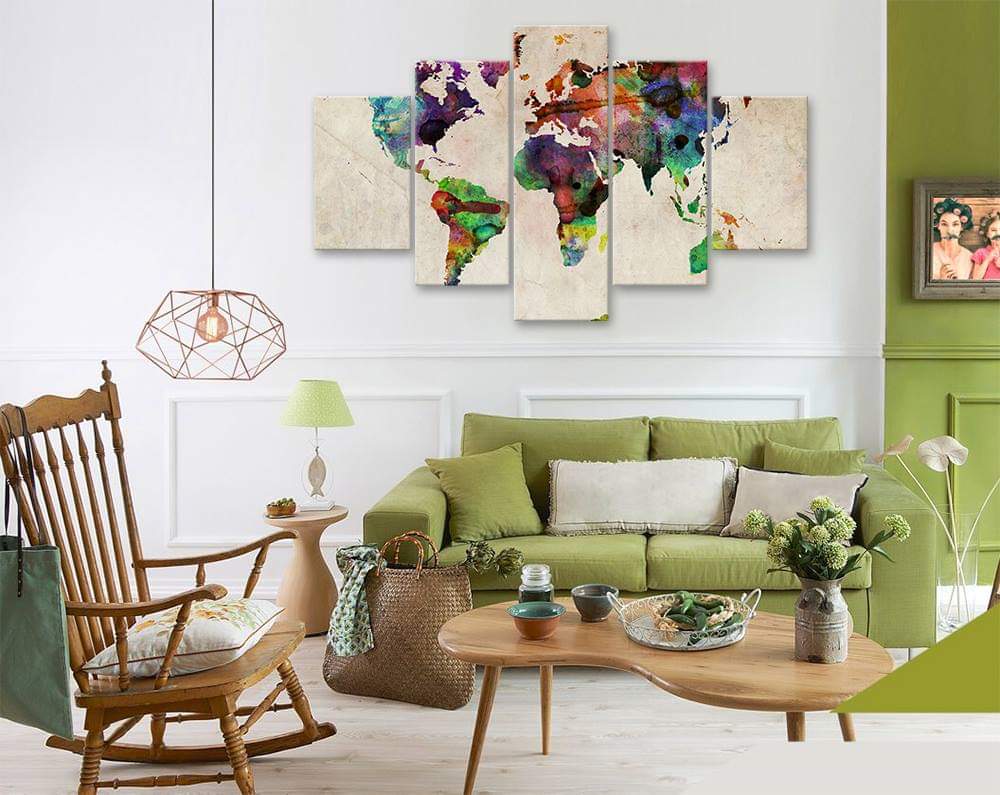 Tableau carte du monde