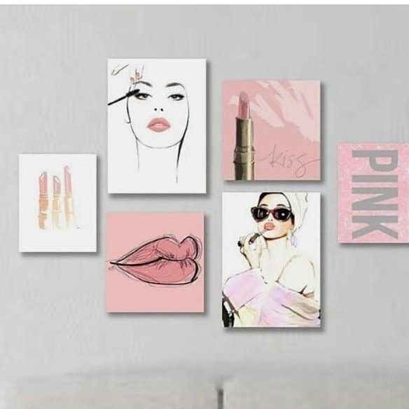 Set de 6 pink