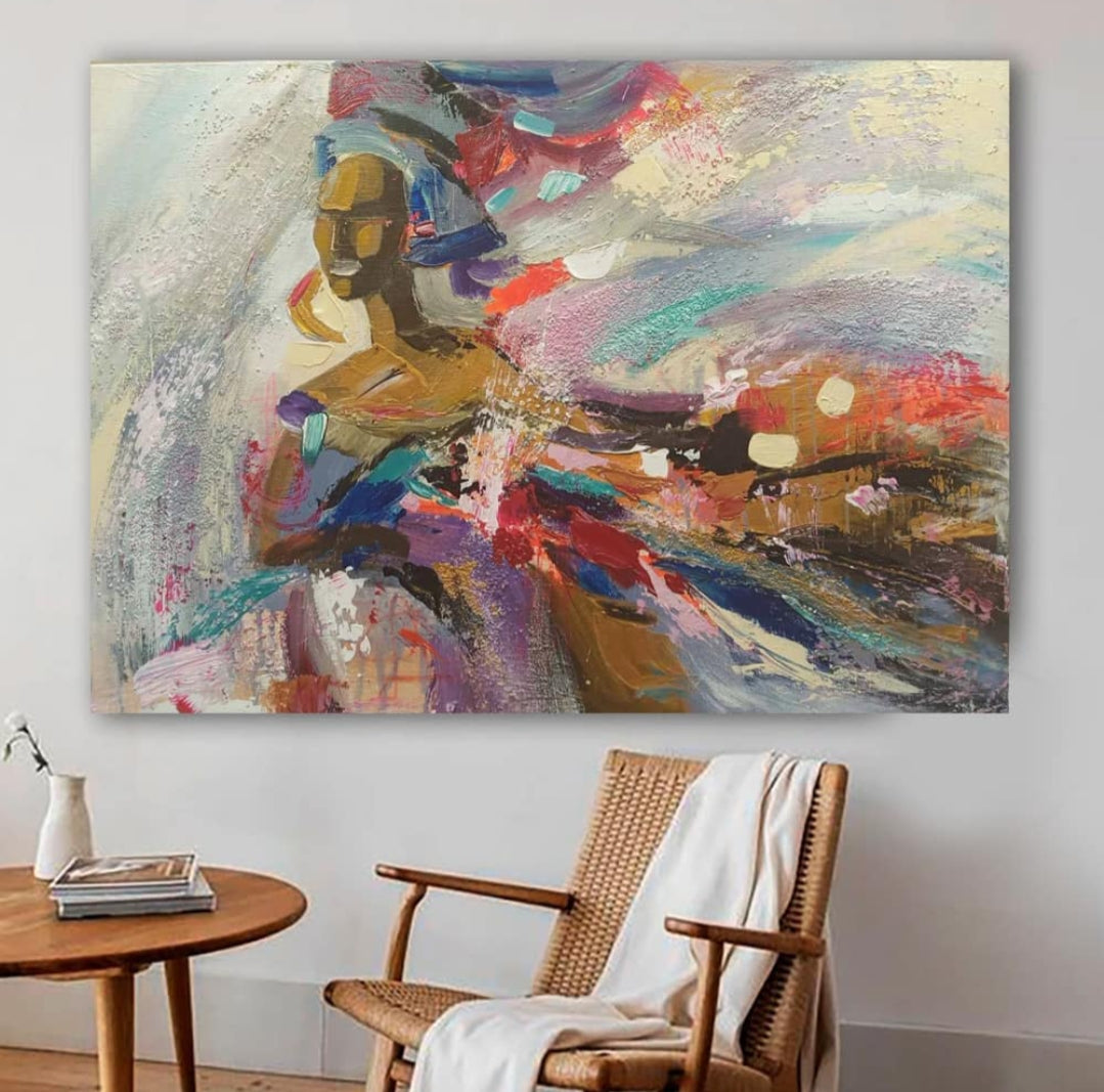Colorful woman