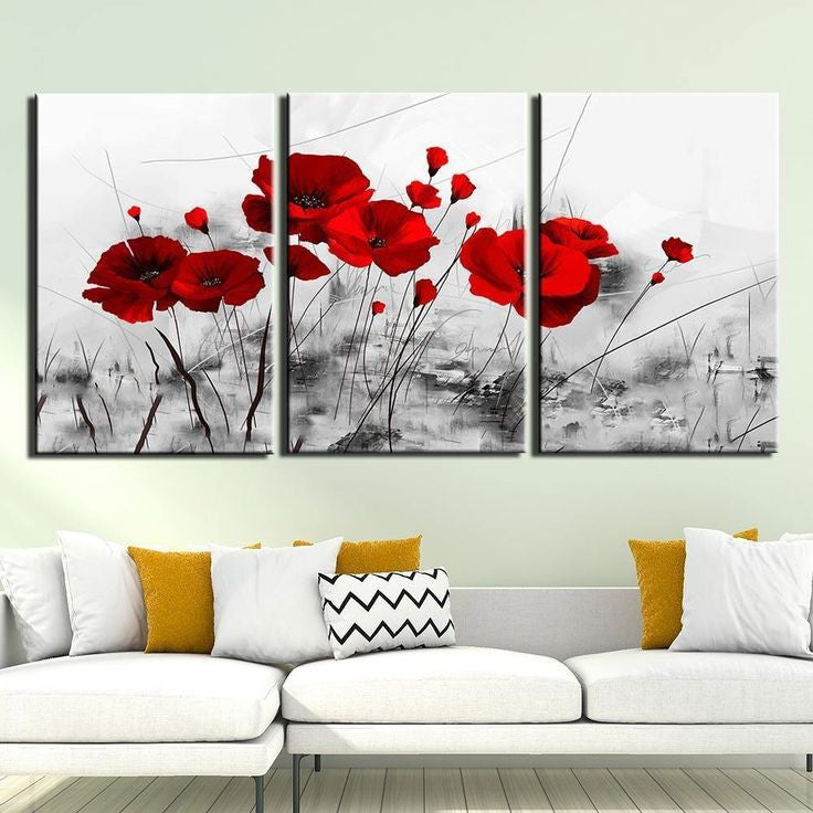 fleurs rouges