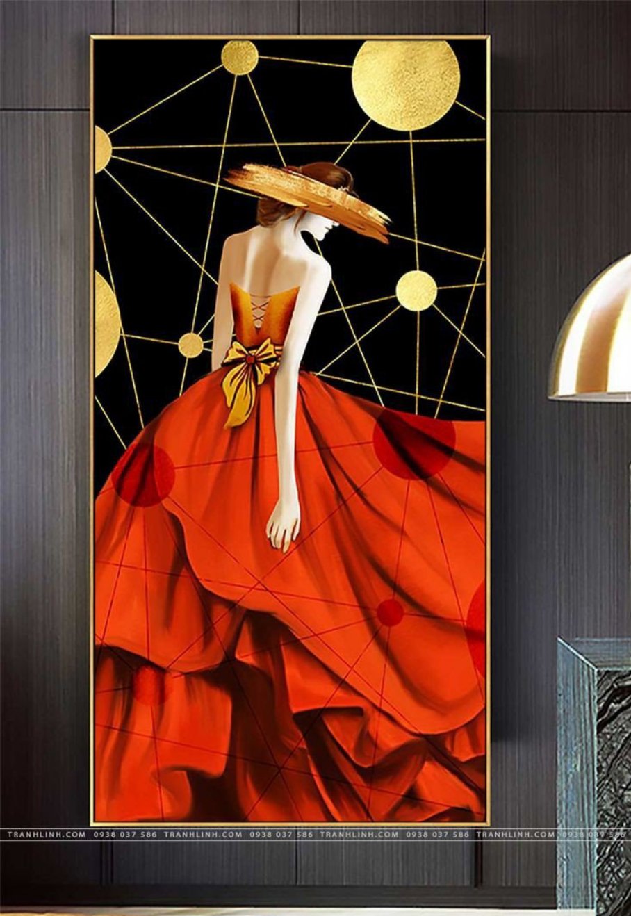 Femme en rouge