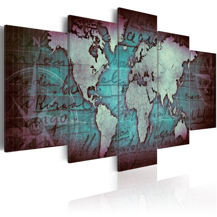tableau carte du monde