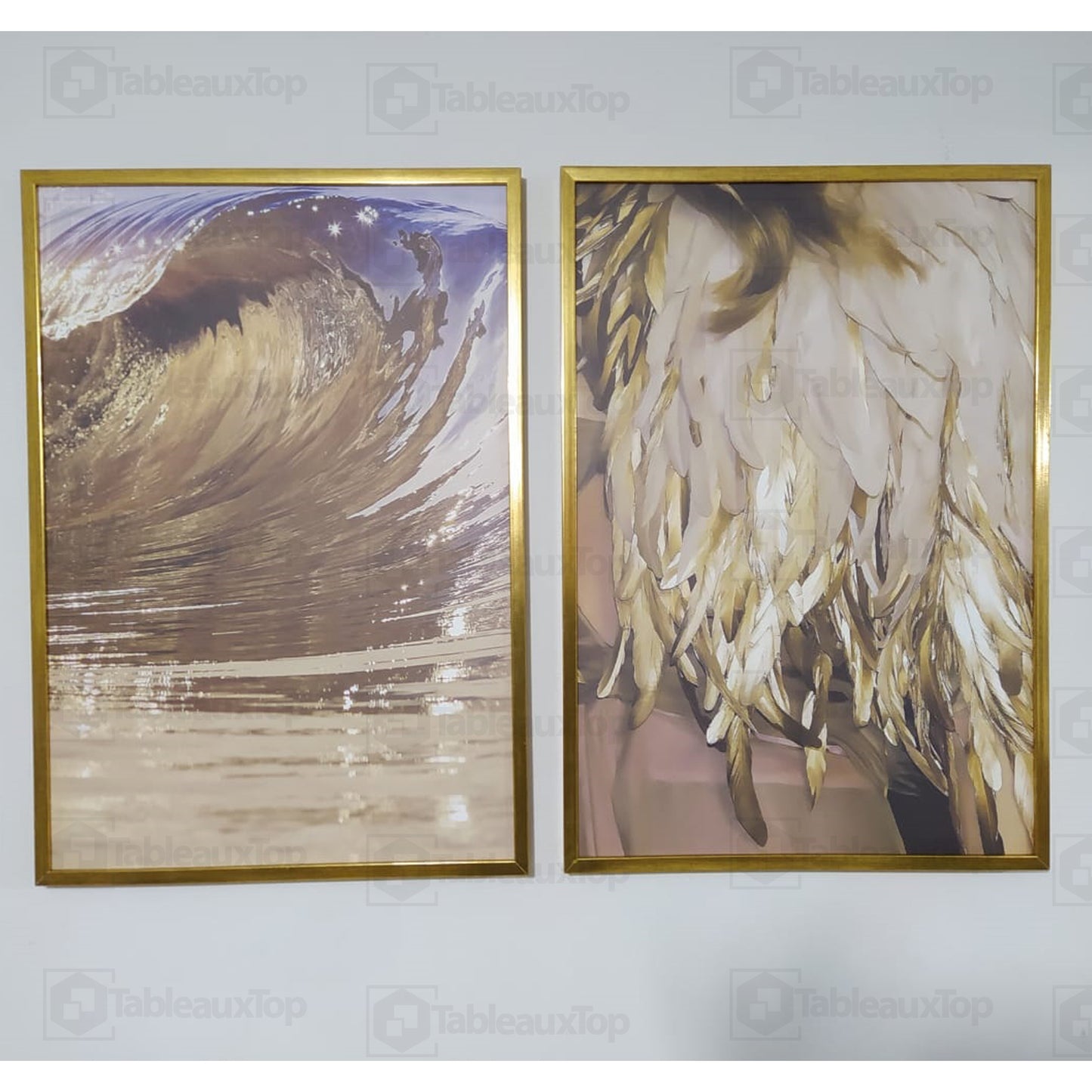 Art feuilles d'or 2pieces v1