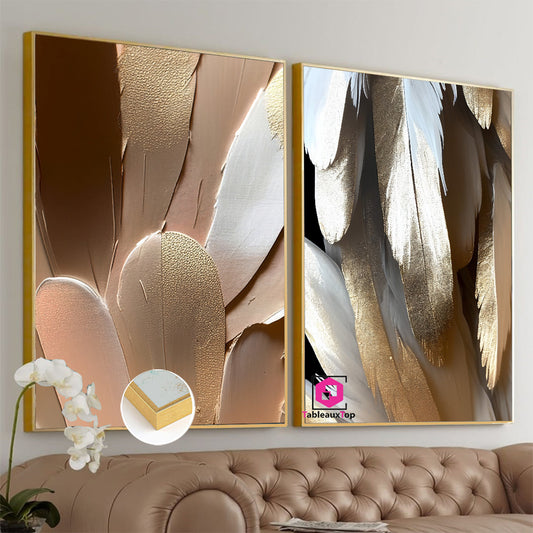 Art feuilles d'or 2pieces v13