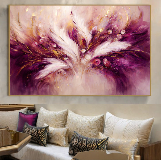 art feuil mauve