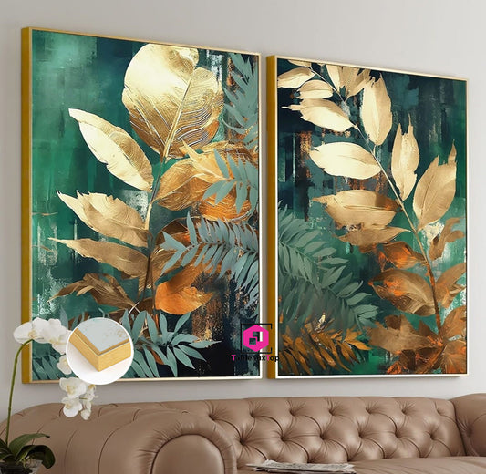 Art feuilles d'or 2pieces v5