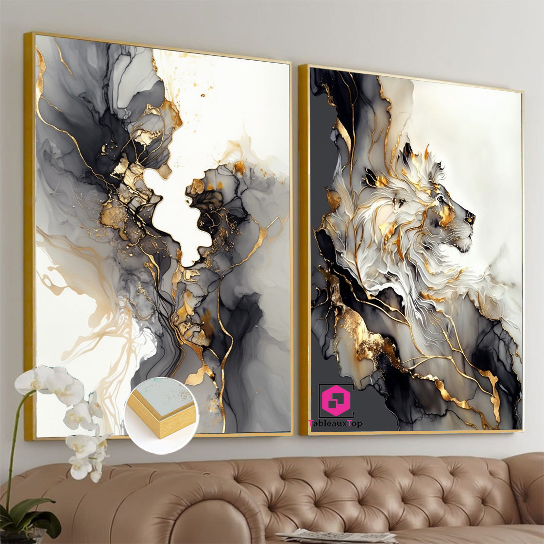 Art feuilles d'or 2pieces v9