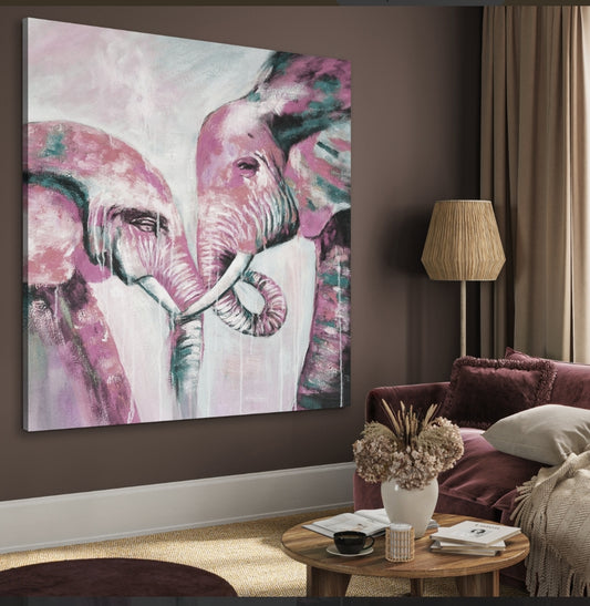 Tableau éléphants