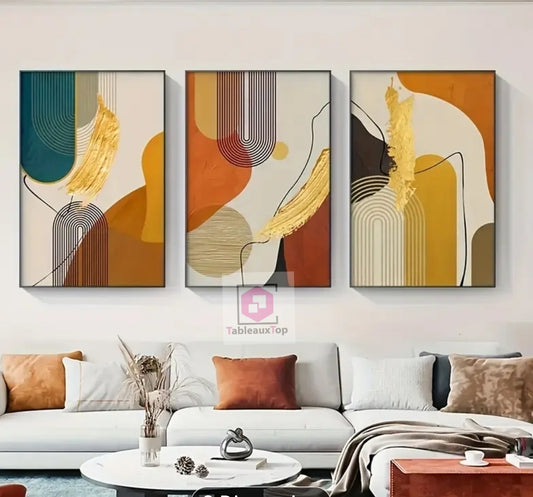 Trio abstrait moderne
