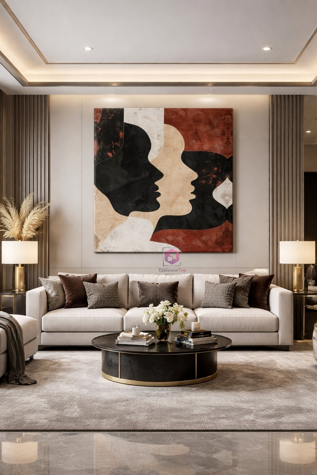 Tableau figuratif abstrait