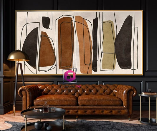 Art abstrait style vintage