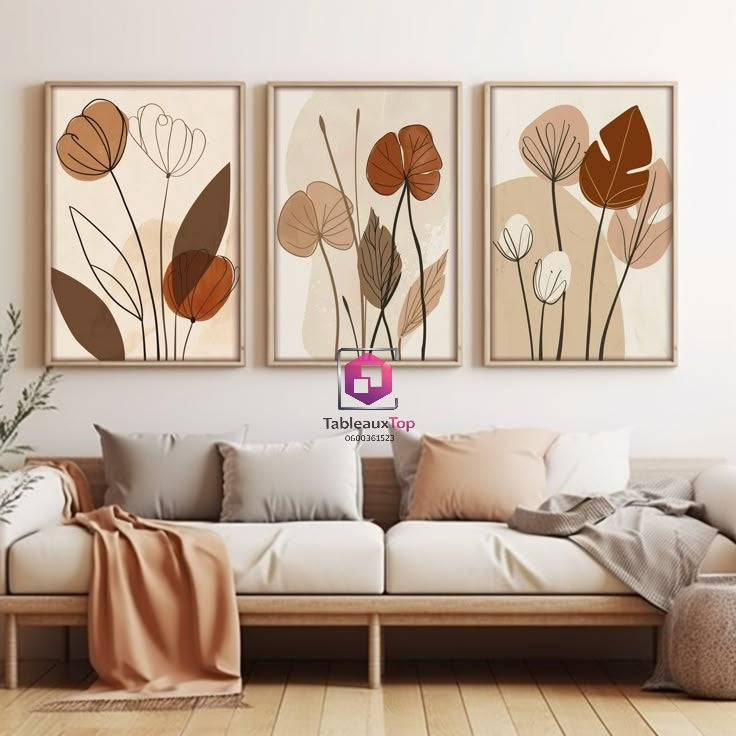 Art mural florales