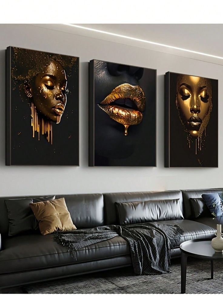 Gold and black