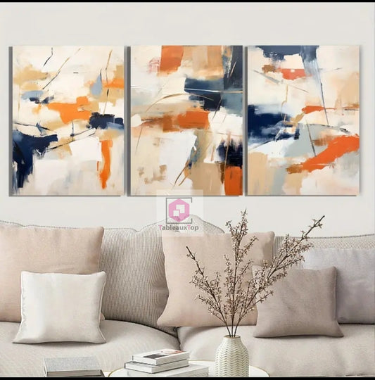 Trois pièces abstrait