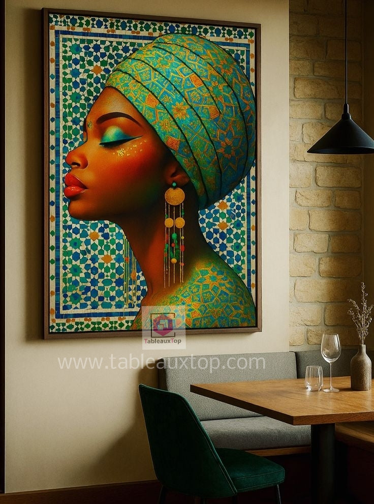 Femme africaine "âme de zellige"