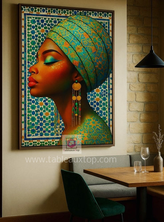 Femme africaine "âme de zellige"