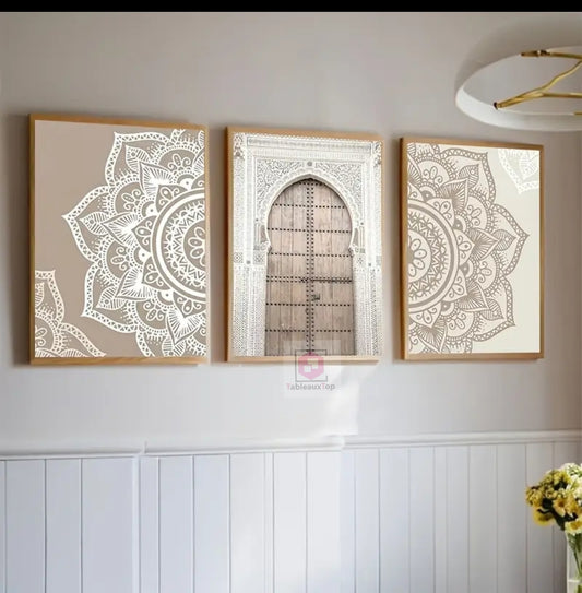 Mandala motif Maroc door