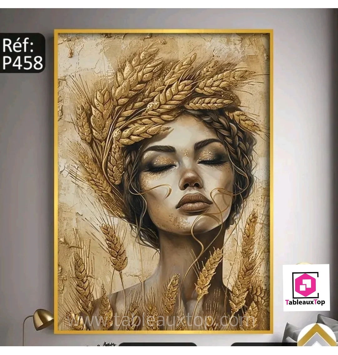 Woman of wheat ears