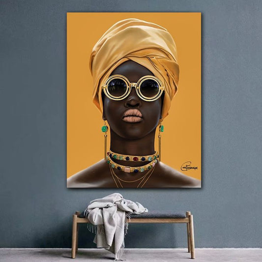 Tableau femme africaine