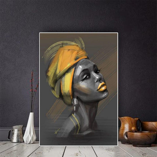 tableau femme africaine