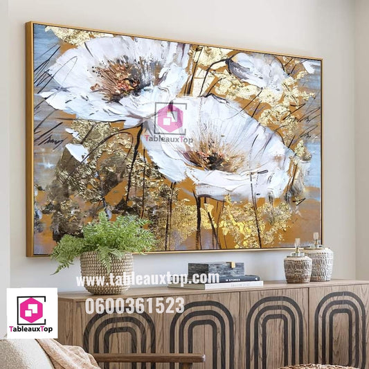 Tableau floral moderne