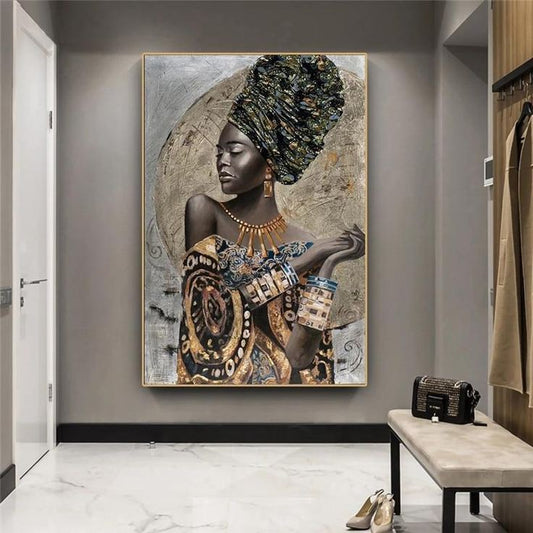 tableau femme africaine